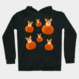 pumpkin corgi Hoodie